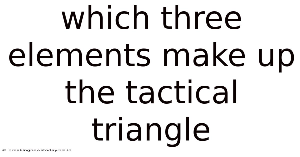 Which Three Elements Make Up The Tactical Triangle