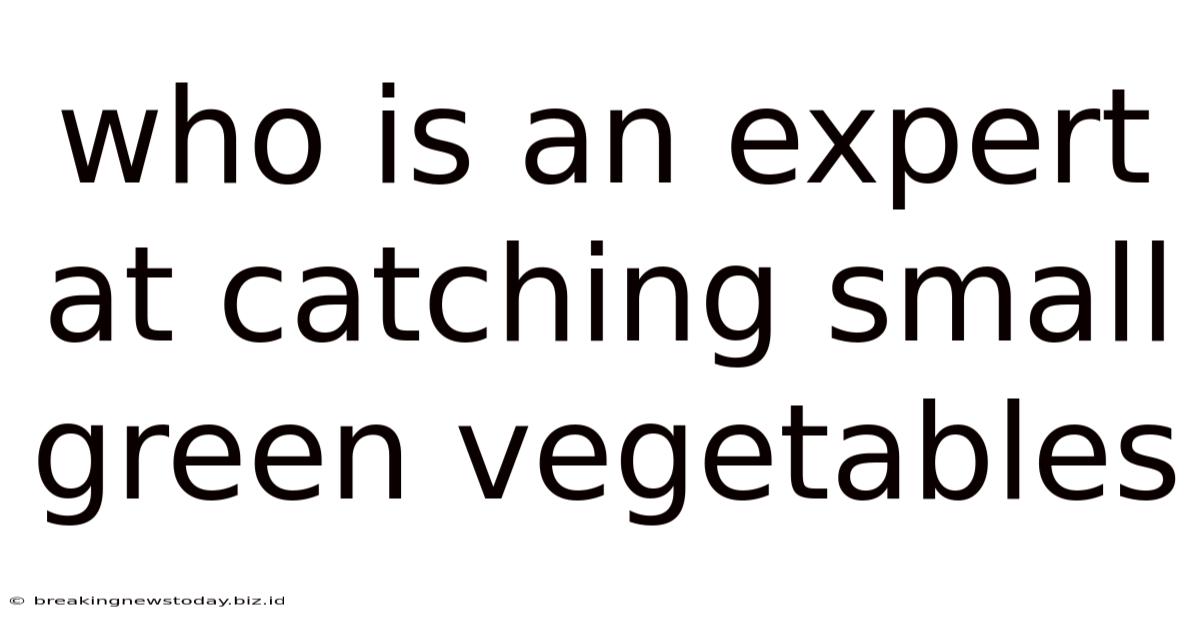 Who Is An Expert At Catching Small Green Vegetables