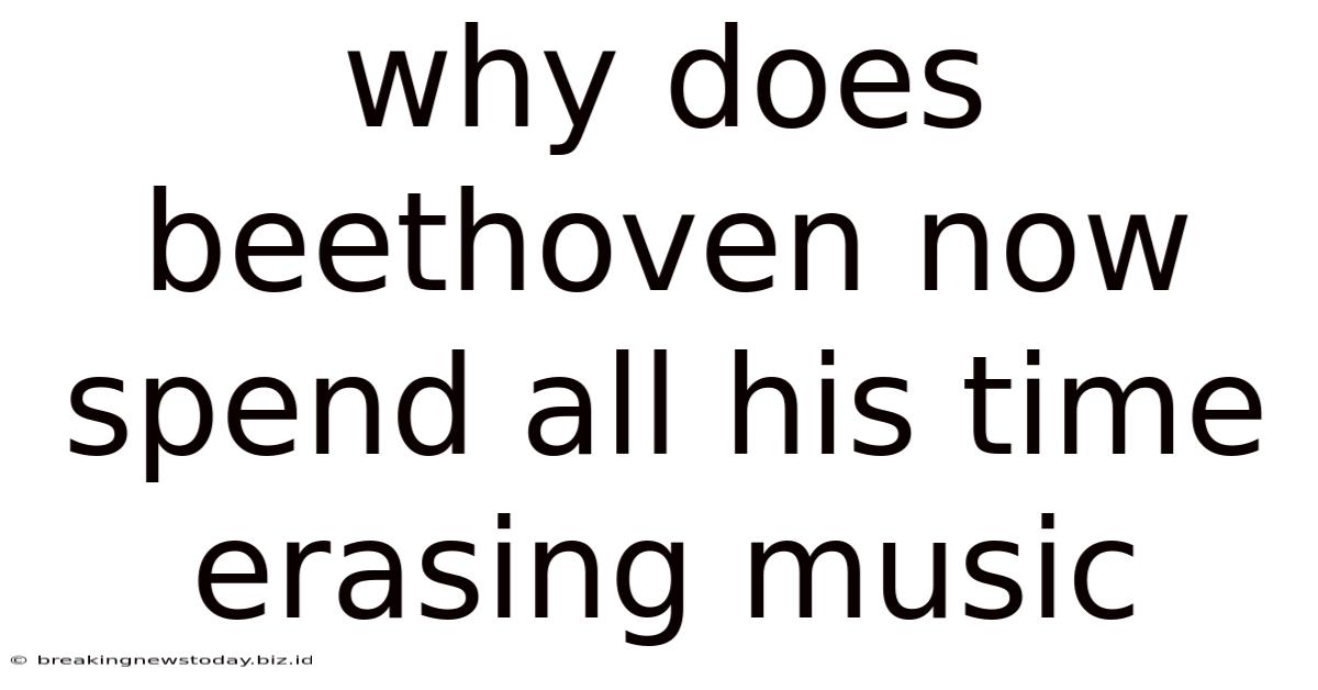 Why Does Beethoven Now Spend All His Time Erasing Music