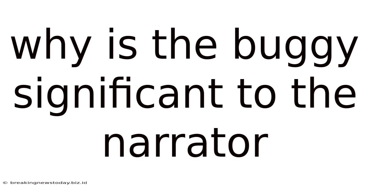 Why Is The Buggy Significant To The Narrator