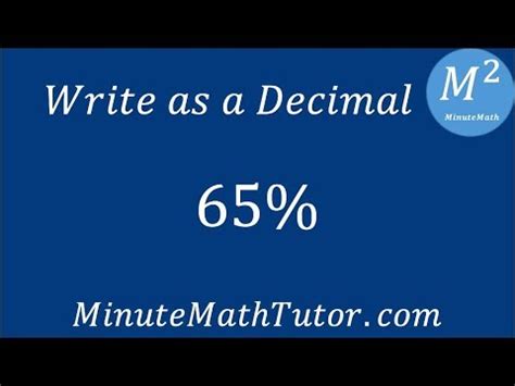 Write 61 80 As A Decimal Number.